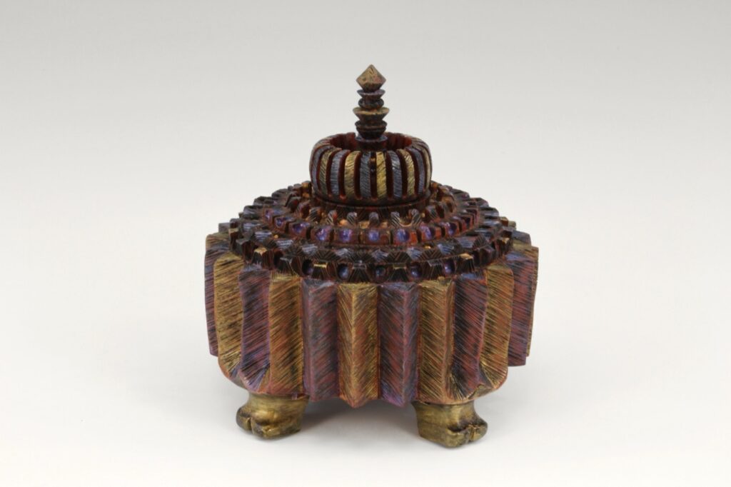Crown, turned wood sculpture by Ken Deaner