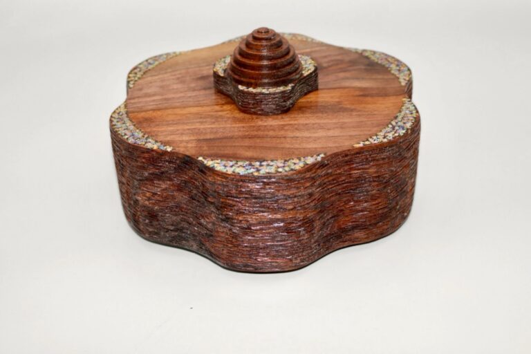 Box Canyon, turned wood sculpture by Ken Deaner